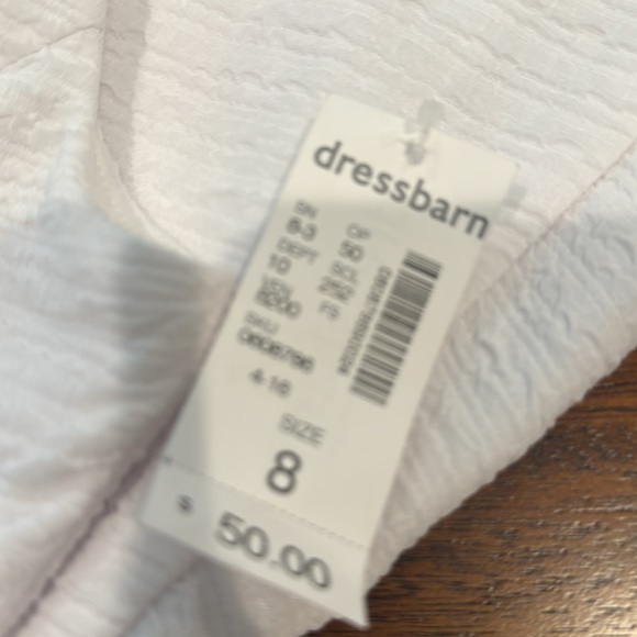 Dressbarn White Cocktail Dress, NWT. - Picture 7 of 7